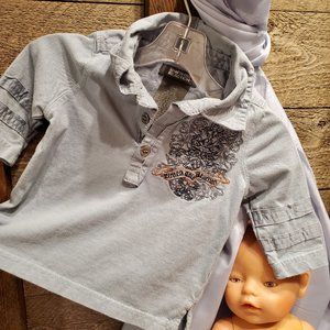 Kenneth Cole Reaction Boy Top LS T-shirt 6-9M